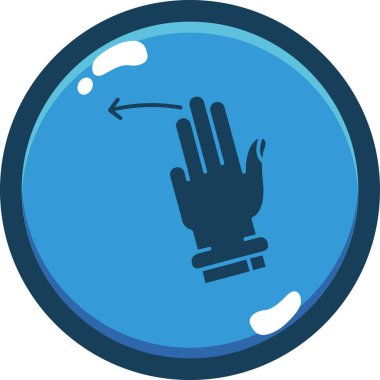 Eldiven simgesi vektör illüstrasyonu