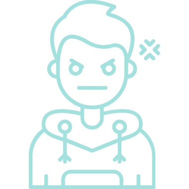 avatar erkek simgesi ana hatları biçiminde