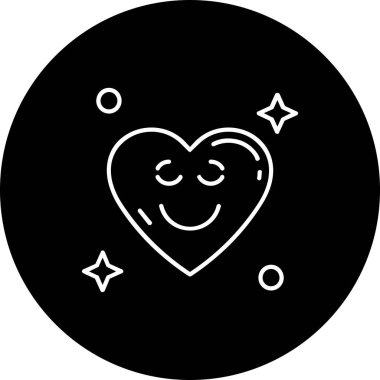 Bir kalp simgesinin vektör illüstrasyonu