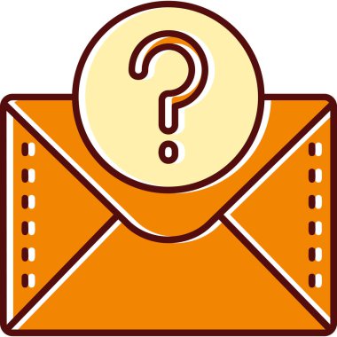 Mektuplu bir zarfın vektör çizimi