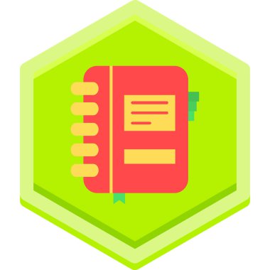 Kitap. Web simgesi basit illüstrasyon