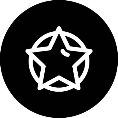 Bir yıldız simgesinin vektör çizimi