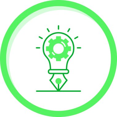 Soyut arkaplanda ampul simgesi izole edildi