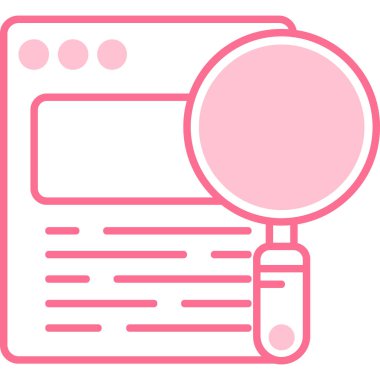 Arama simgesi vektör illüstrasyonu