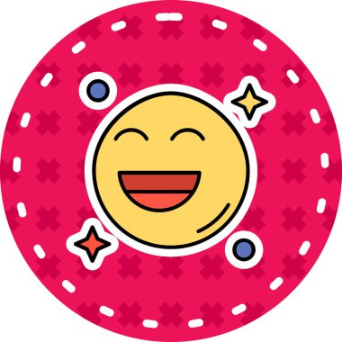 Mutlu emoji. Web simgesi basit tasarım