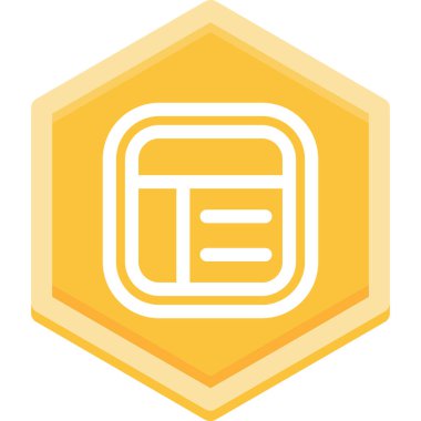 Altıgen işaretinin vektör çizimi