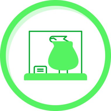 Para çizgisinin eşsiz vektör simgesi