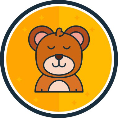 sevimli ayı hayvan simgesi