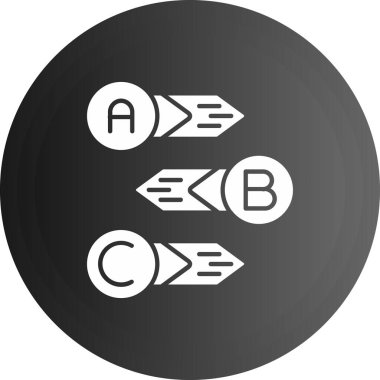 Ok simgesi. düz dizayn biçimi 10