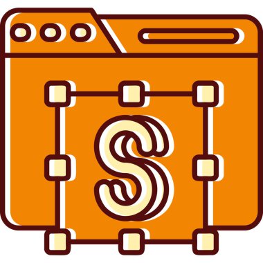 b harfinin vektör çizimi