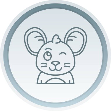 Moda tarzında izole edilmiş tavşan simgesi