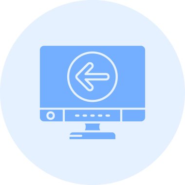 Bilgisayar monitörü. Basit resimleme