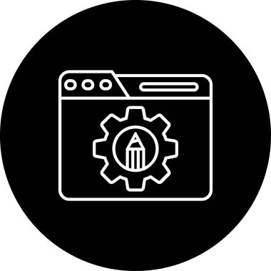 seo modern simgesinin vektör illüstrasyonu