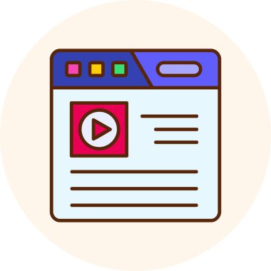 Web ve geliştirme için web tasarım simgesi