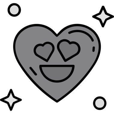 Aşk simgesi vektör illüstrasyonu