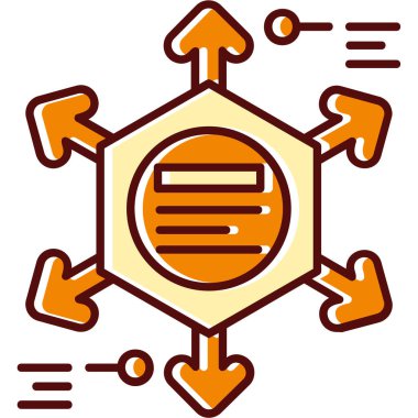 Biyolojik tehlike. Web simgesi basit illüstrasyon