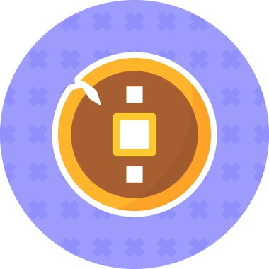 Yiyecek ve içecek ikonunun vektör illüstrasyonu