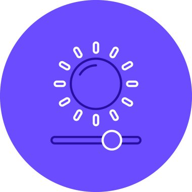 Güneş. Web simgesi basit illüstrasyon