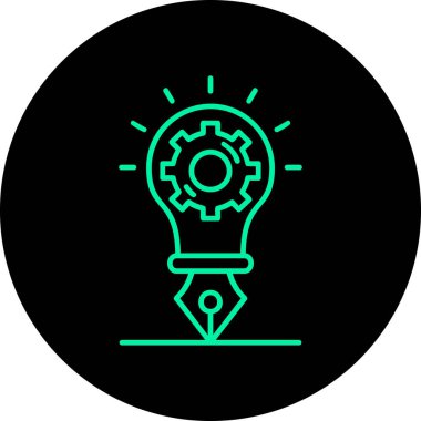 ampul simgesi vektör illüstrasyonu