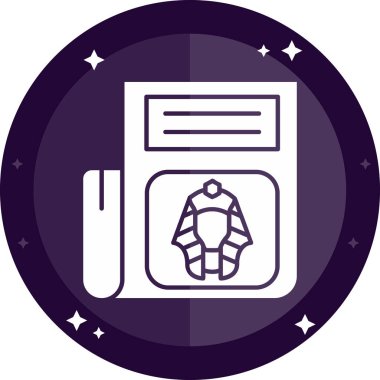 Vektör illüstrasyonu, simge ögesi biçimi