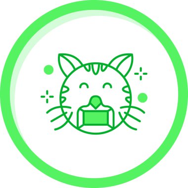 kedi simgesi vektör illüstrasyonu