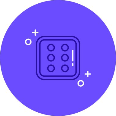 Benzersiz denetim paneli çizgi vektör simgesi