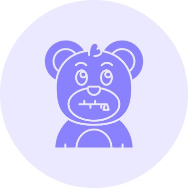 Ayı. Web simgesi basit illüstrasyon