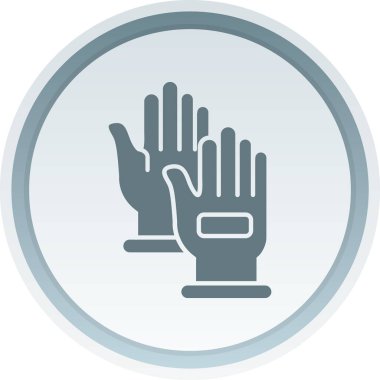 Eldiven simgesi vektör illüstrasyonu