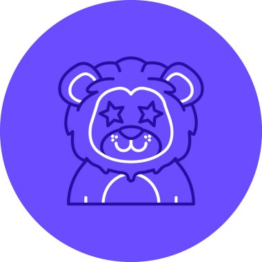 ayı ağ simgesi, vektör illüstrasyonu