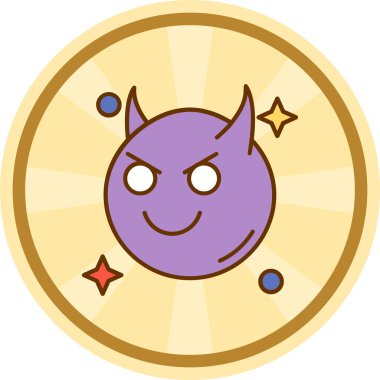 Cadılar Bayramı simgesi, vektör illüstrasyonu