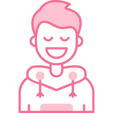 süper kahraman erkek avatar simgesi - taslak biçimi