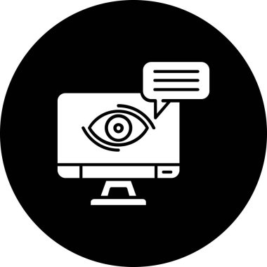 Büyüteci olan bir web ekranı ile göz.