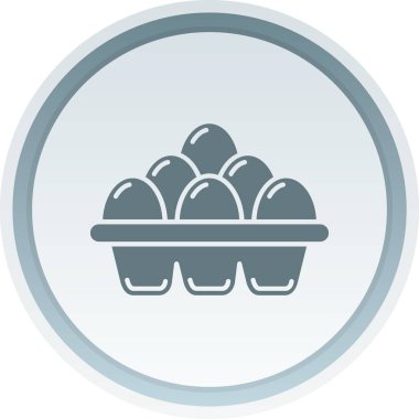 Yumurtalar. Web simgesi basit illüstrasyon