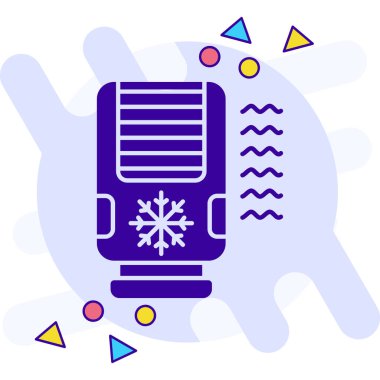 Klima modern simge, vektör illüstrasyonu