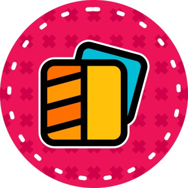 Tek bir izole edilmiş simgenin vektör illüstrasyonu