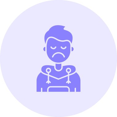 Bir insan simgesinin vektör illüstrasyonu