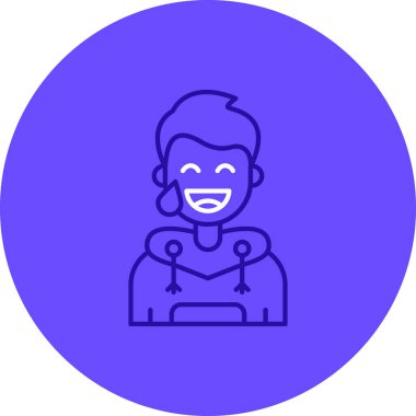 Bir kadın simgesinin vektör illüstrasyonu