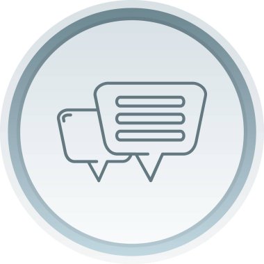 Konuş. Web simgesi basit illüstrasyon