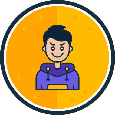 Bilgisayarı olan bir avatar adam