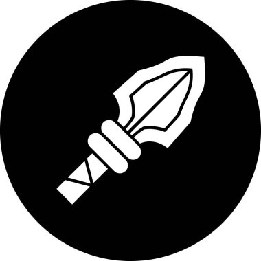 Kılıç. Web simgesi basit illüstrasyon