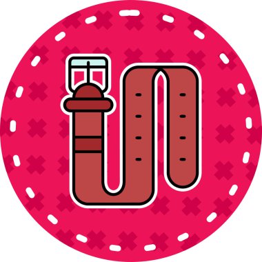 Bir kahvenin modern ve çizgi filminin vektör çizimi