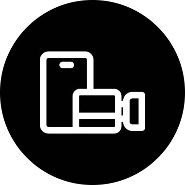 Benzin istasyonu simgesinin vektör illüstrasyonu