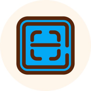 Modern b 'nin vektör illüstrasyonu kahve ikonundan yoksun