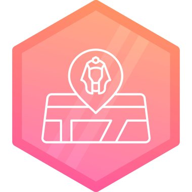 harita konumu ikon vektör illüstrasyonu