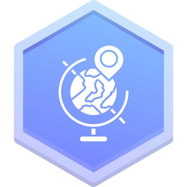 harita konumu ikon vektör illüstrasyonu