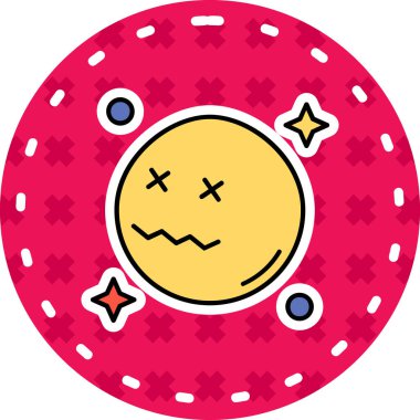 Tatlı bir uzaylı çizgi filminin vektör çizimi