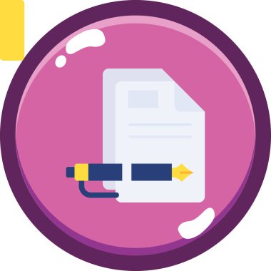 sözleşme belge vektör illüstrasyonu