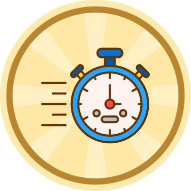 Kronometre simgesi. vektör illüstrasyonu