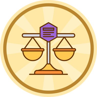 Denge. Web simgesi basit illüstrasyon