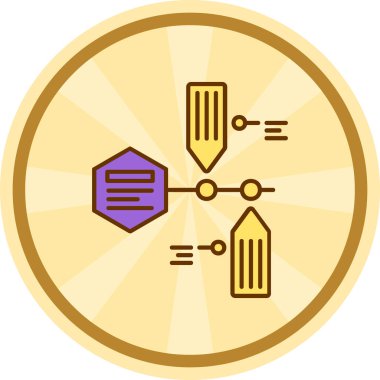 compass modern icon, vector illustration